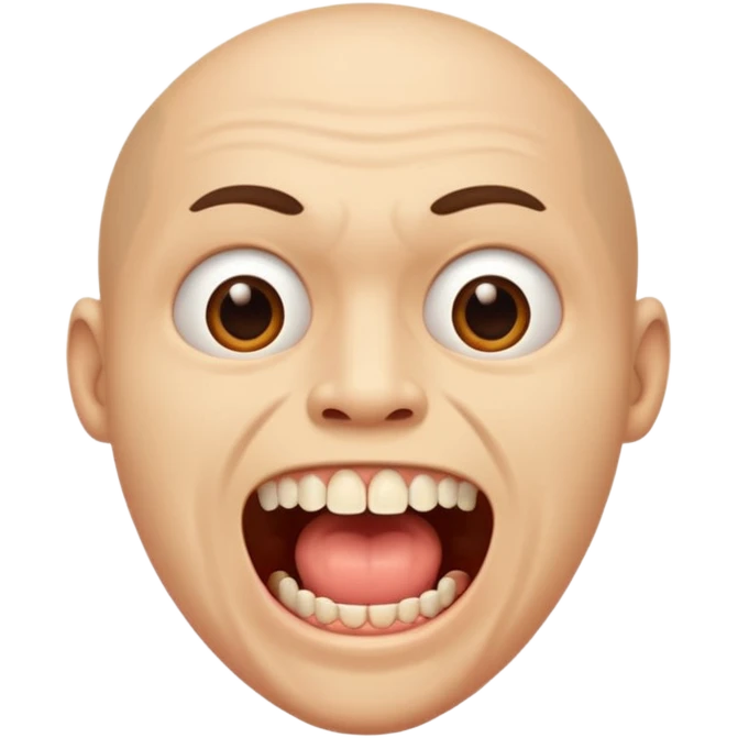 man mouth only without face emoji