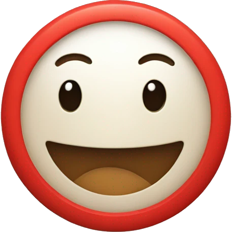 red round circle emoji