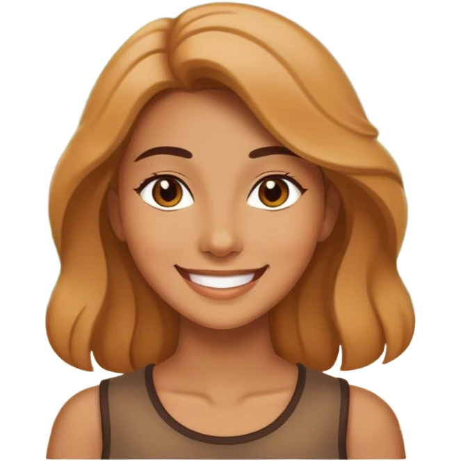 smiling woman in nature emoji