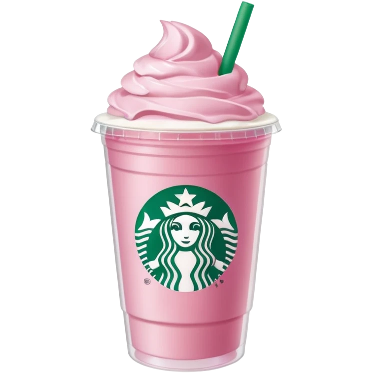 pink drink from star bucks that has the logo light pink with no whip cream emoji