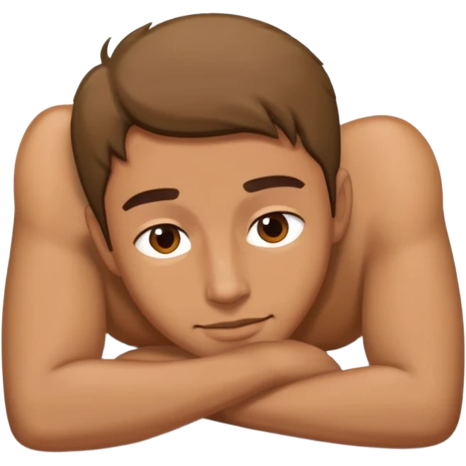 man laying down emoji