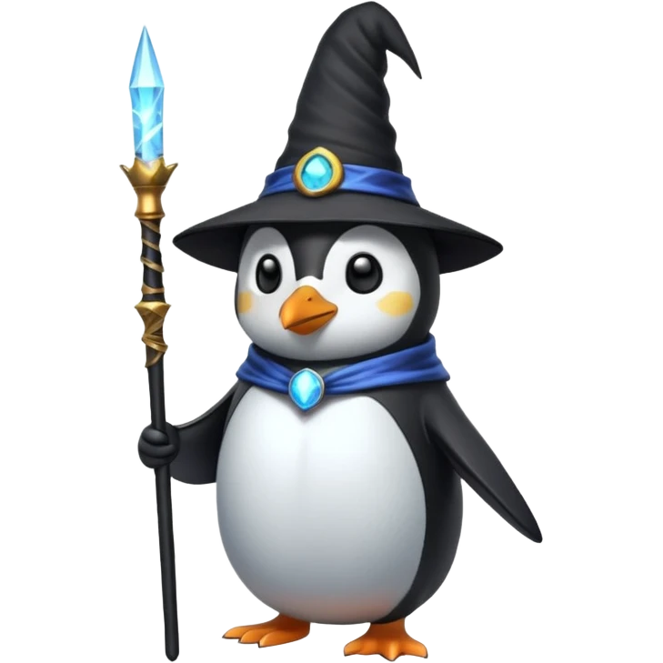 Penguin Wizard emoji