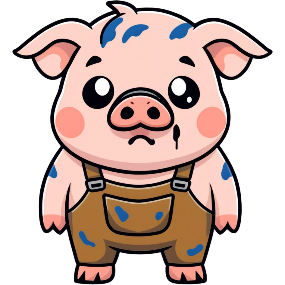 Ugly pig emoji