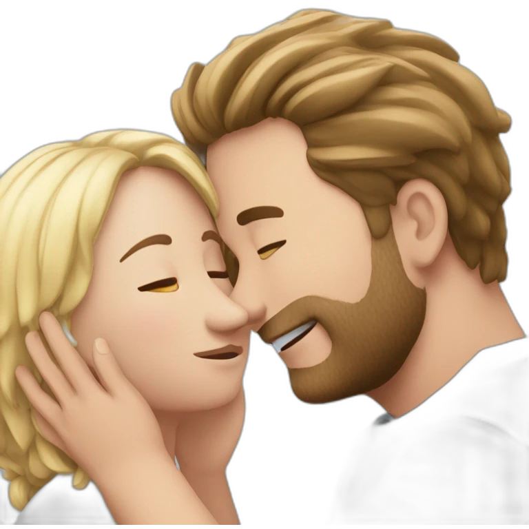 salamèche qui fait un calin avec évoli emoji