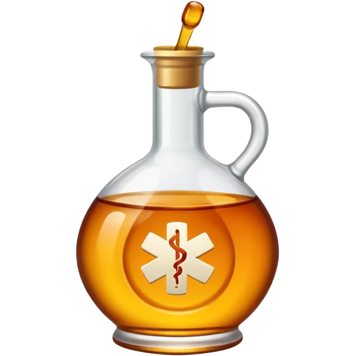medicine syrup and (cross negative sign above these) emoji