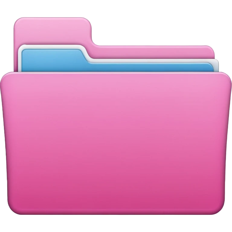 file folder pink without a face emoji