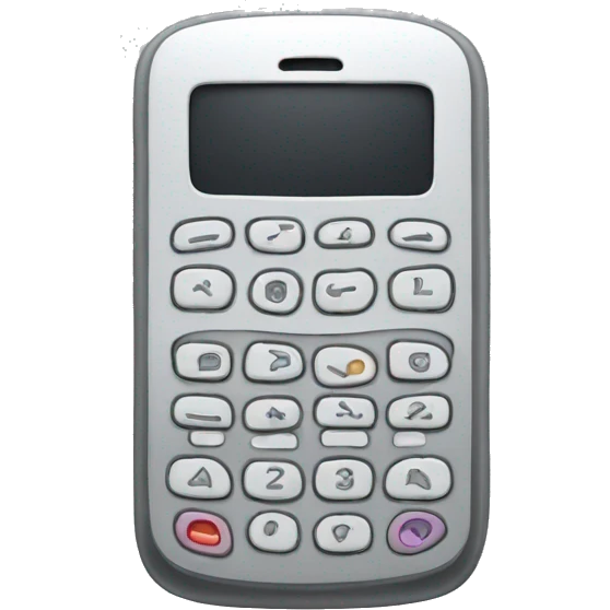 Scrolling mobile phone emoji