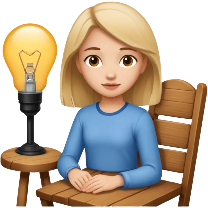 A girl on chair emoji