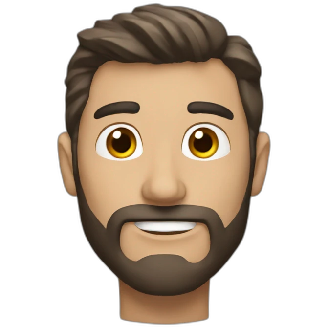 radiante hombre en la roca emoji