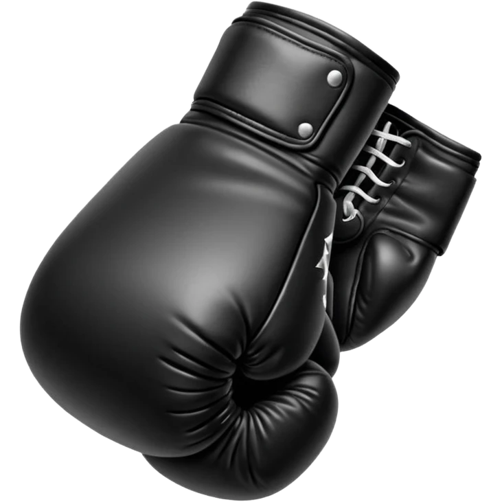 Black boxing glove  emoji