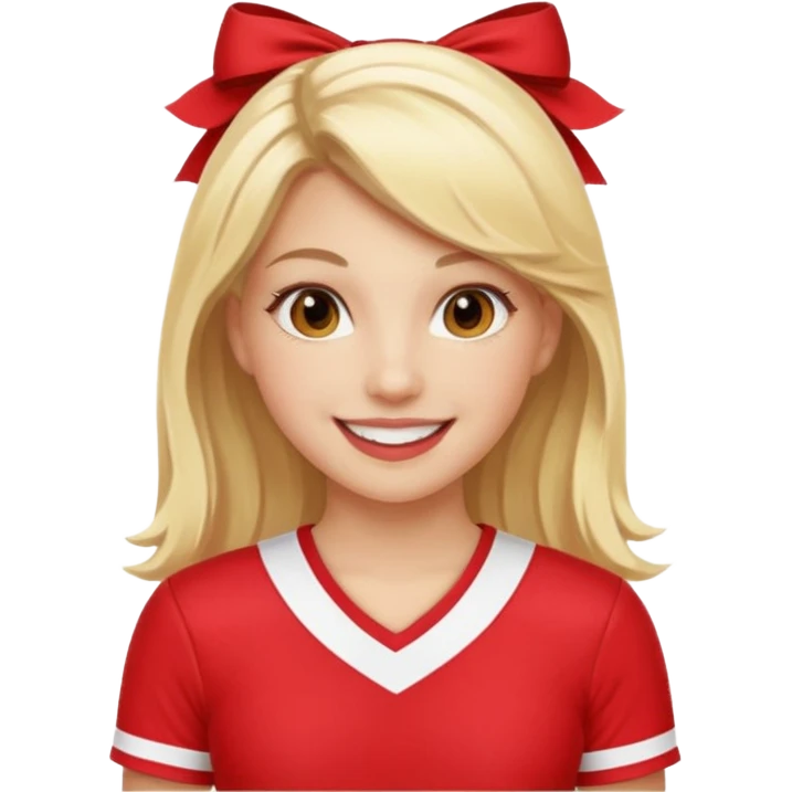 create an emoji of a cheerleader emoji