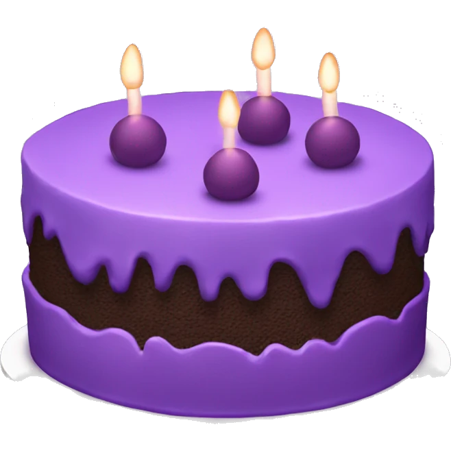 Purple cake emoji