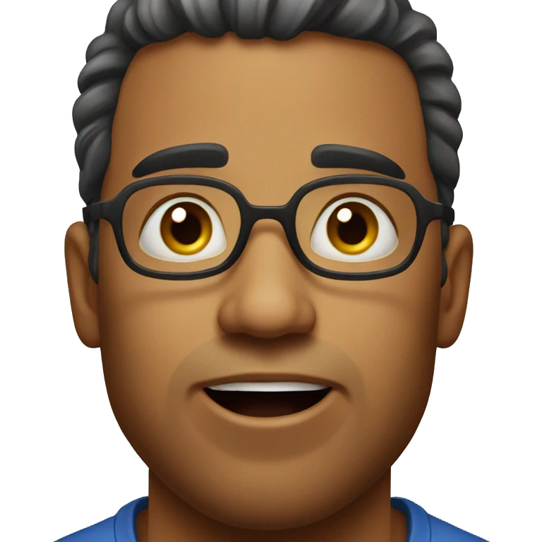 Brazilian man have a surprised  emoji