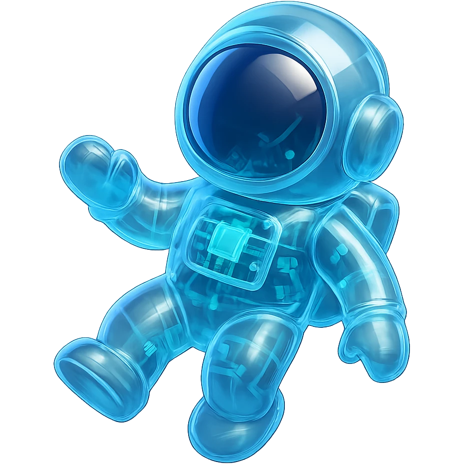 astronaut floating in space emoji