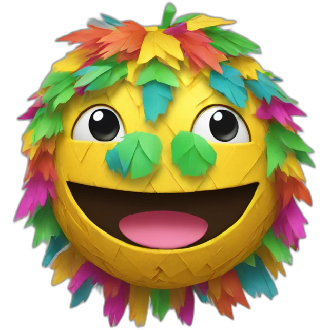 Smiling piñata emoji