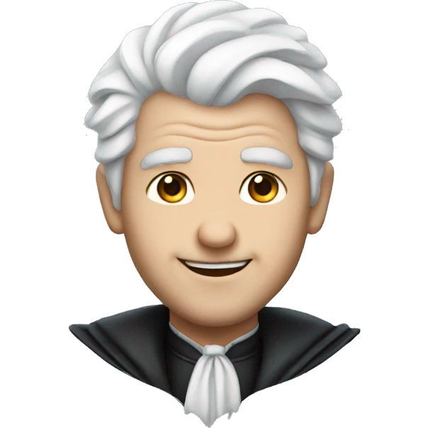 White haired man magician emoji