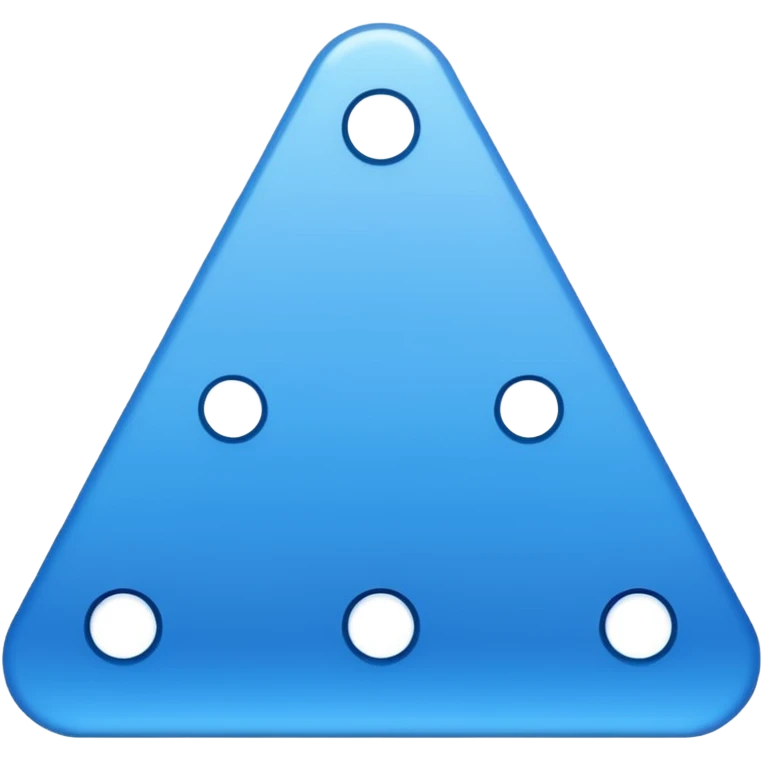 iOS style emoji, minimal summoning symbol, three dots triangle emoji