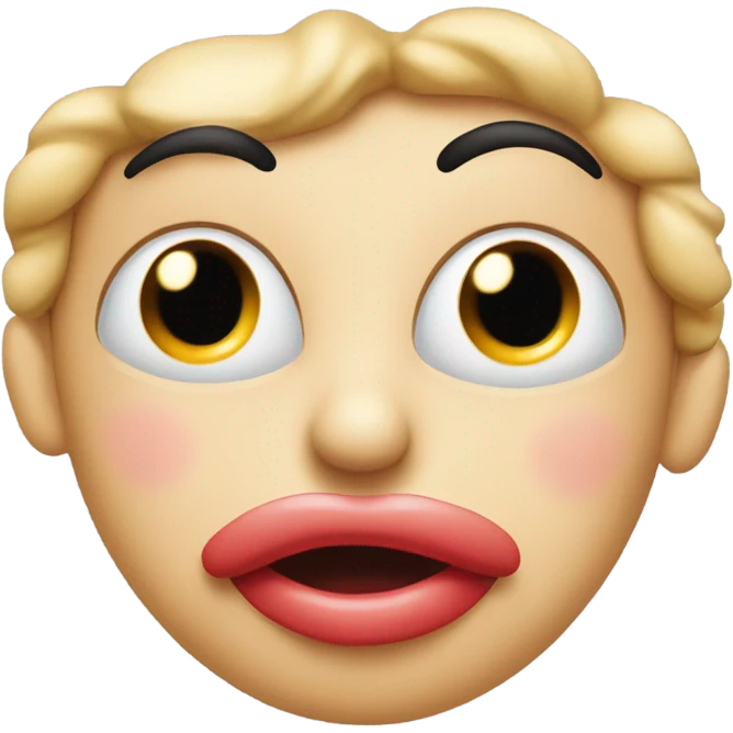 Kissing face with a wink emoji