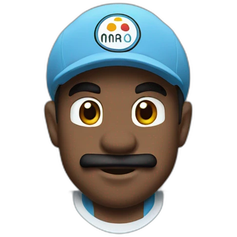 mario bros in manchester city jersey emoji