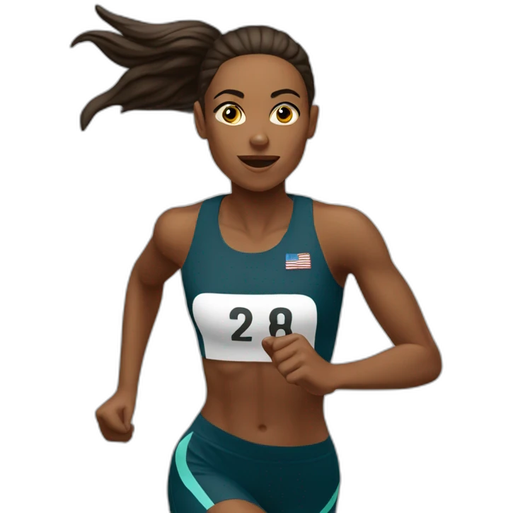 Sportswoman run  emoji
