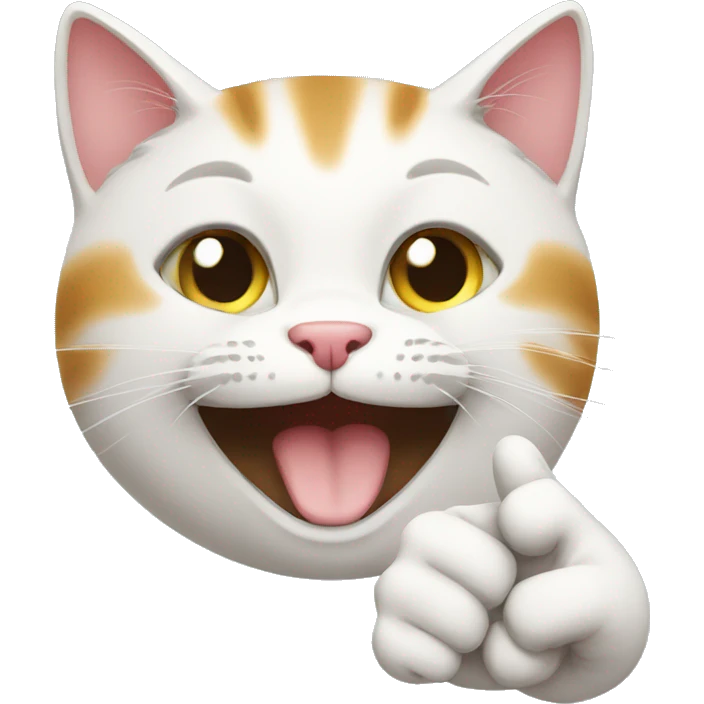 happy cat thumbs up emoji