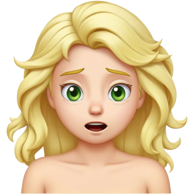 Cinematic Funny Aurora Portrait Emoji, Looking confused as she wakes up, hair a complete mess, blinking sleepily, the struggle of waking up beautifully captured in a hilarious yet endearing moment! emoji