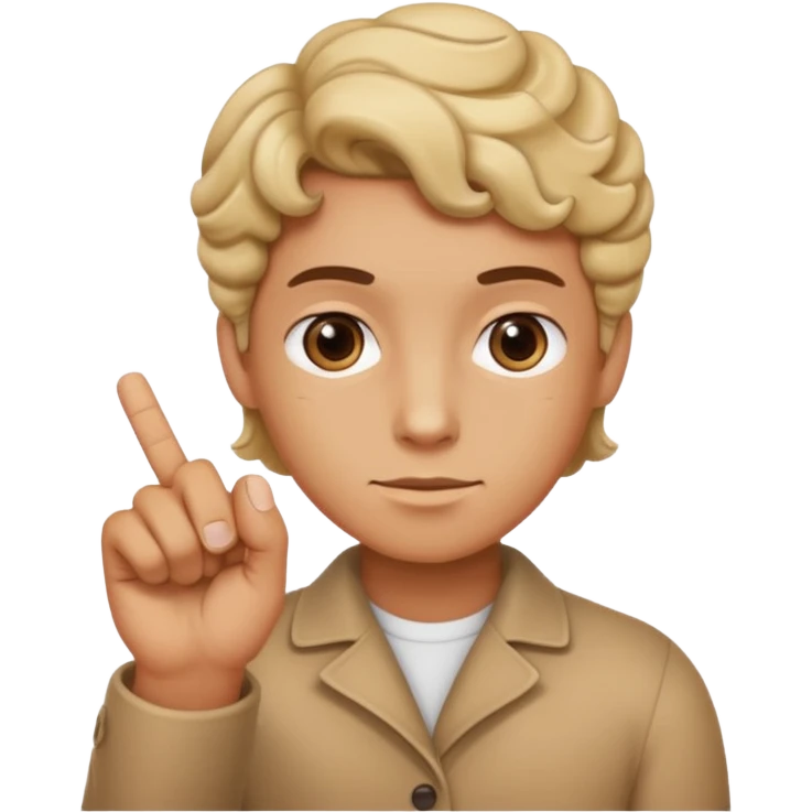 The index finger make it curl emoji