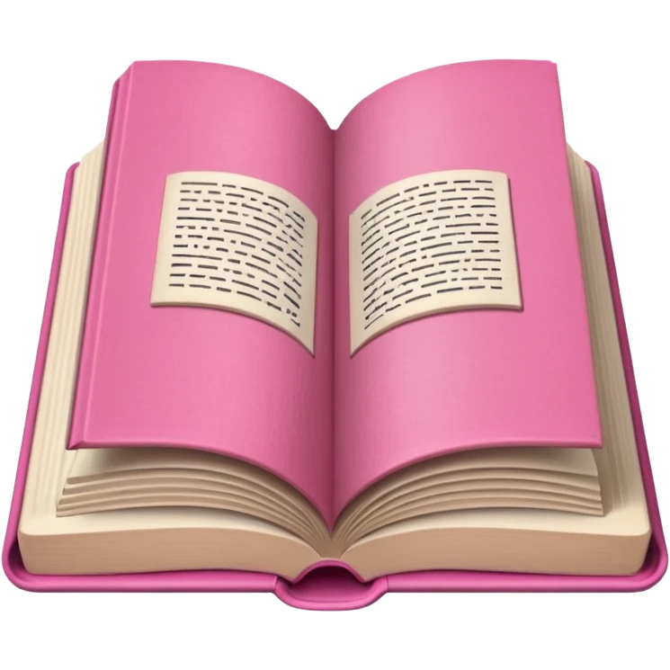 make a open book with the cape pink emoji