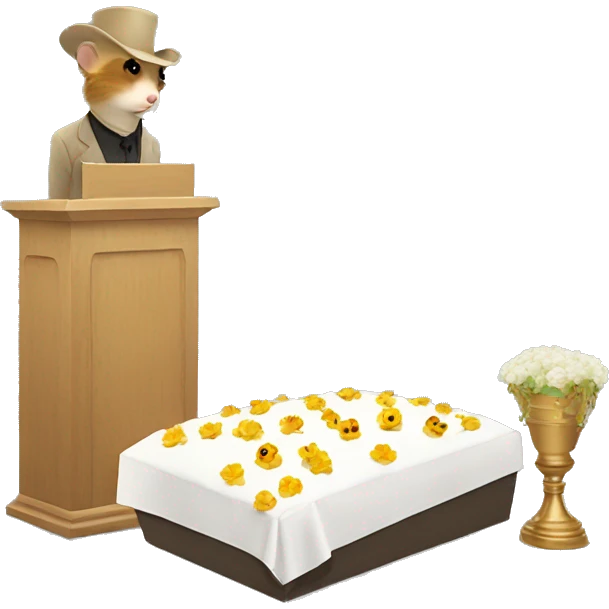 hamster funeral emoji