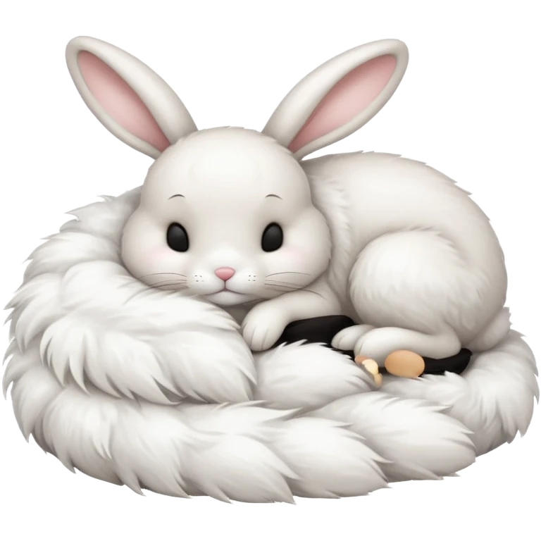 fullbody sleeping bunny  ios 16 very cute emoji