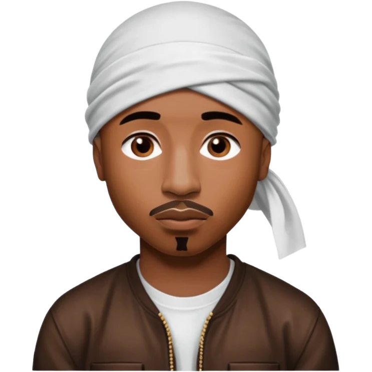 2Pac only face and durage emoji