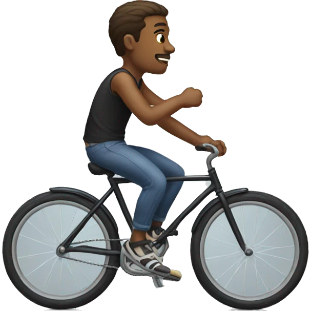 homo riding a bike emoji