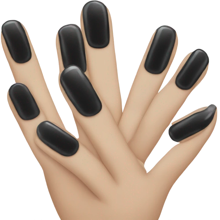 black fingernails emoji