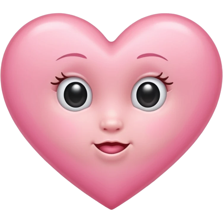 Baby pink heart emoji