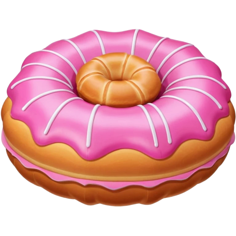 Pink concha bread pan dulce inflatable sculpture  emoji