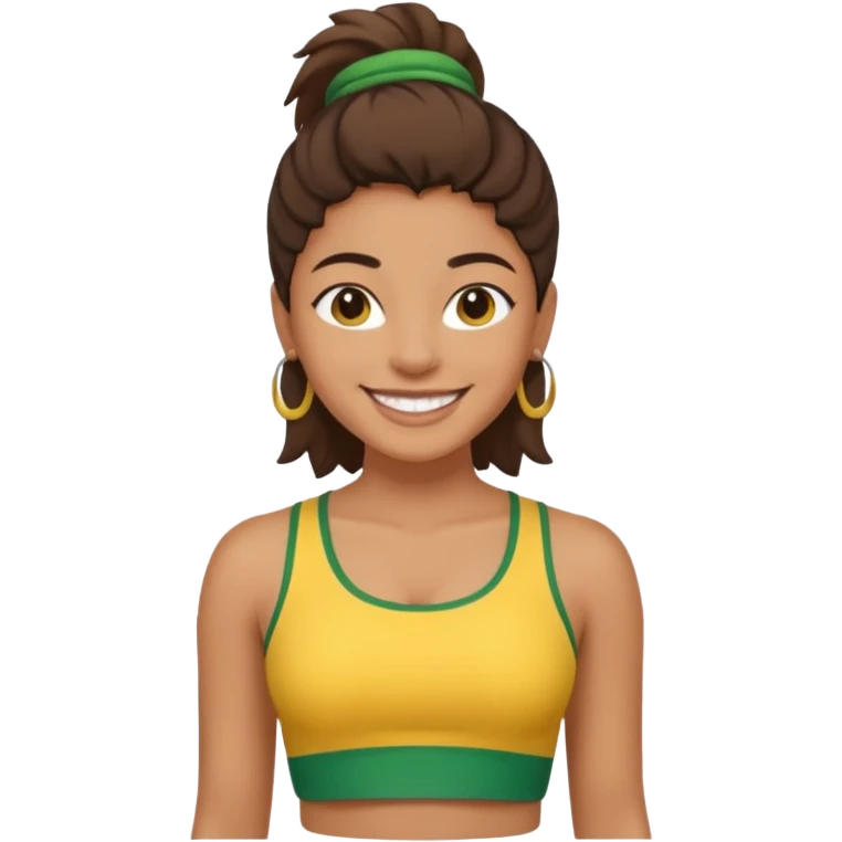brasil crop top emoji