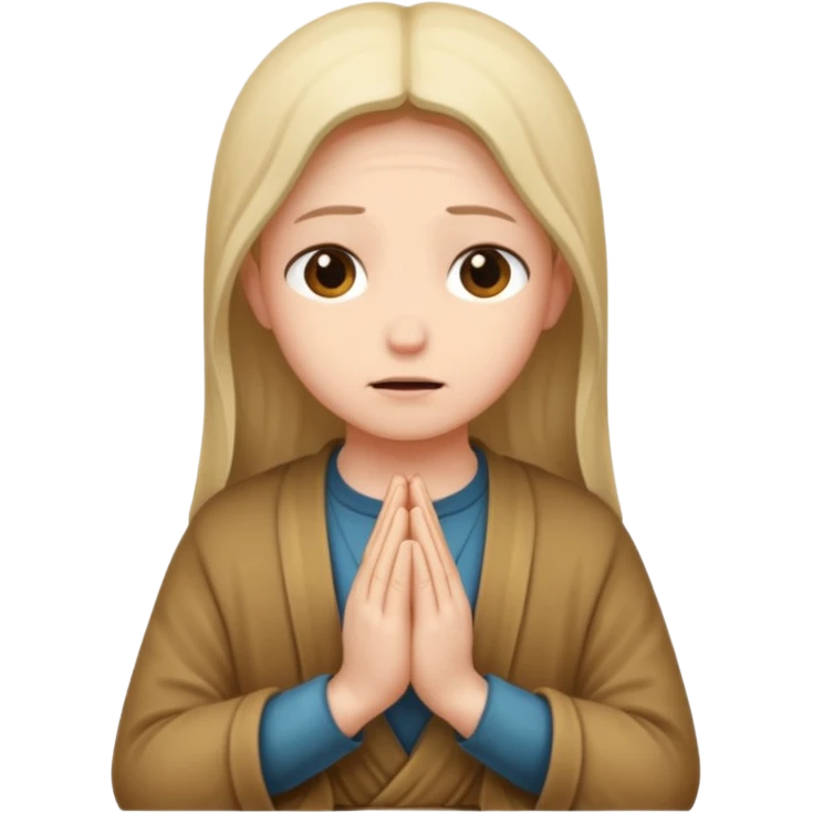 Pleading face with hands praying  emoji