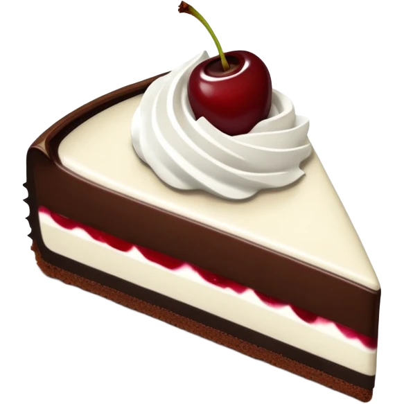 Black Forest cheesecake slice  emoji