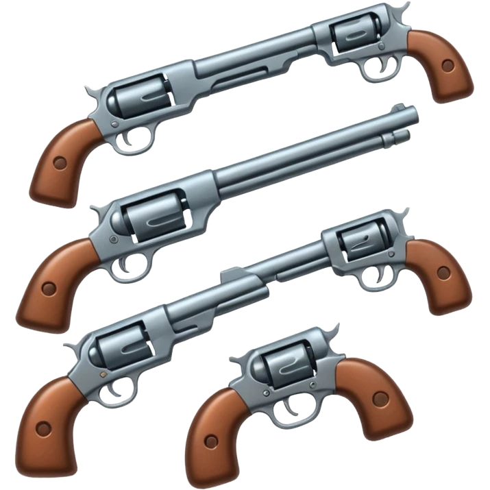 group of guns emoji