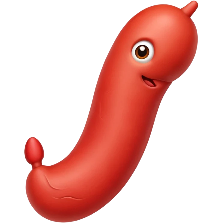 Un pene rojo emoji