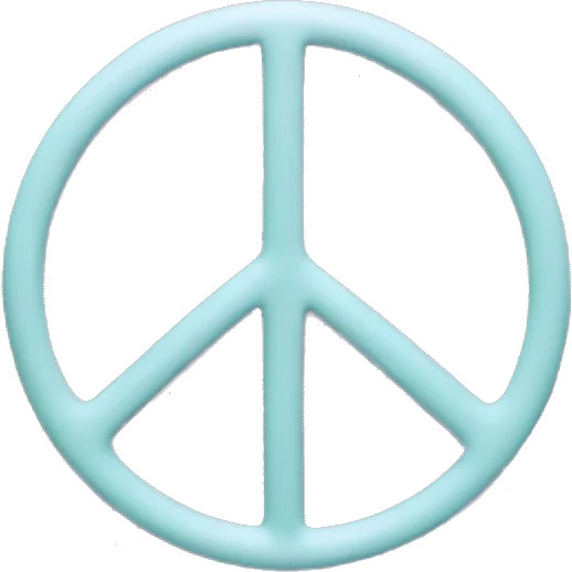 Peace symbol overlaping word tranquility  emoji