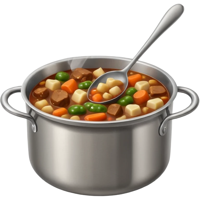 a pot getting stirred, only include the pot with spoon emoji