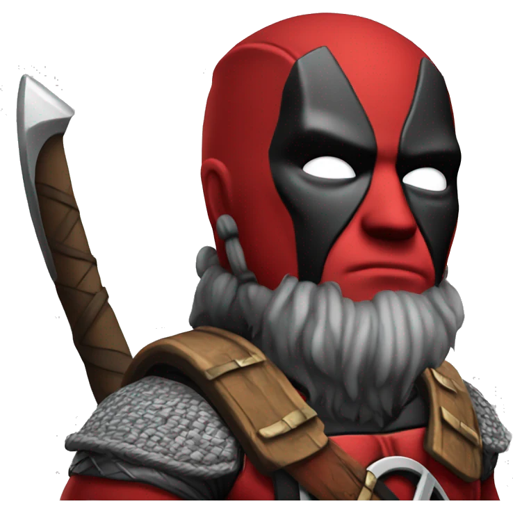 Deadpool Viking costume emoji