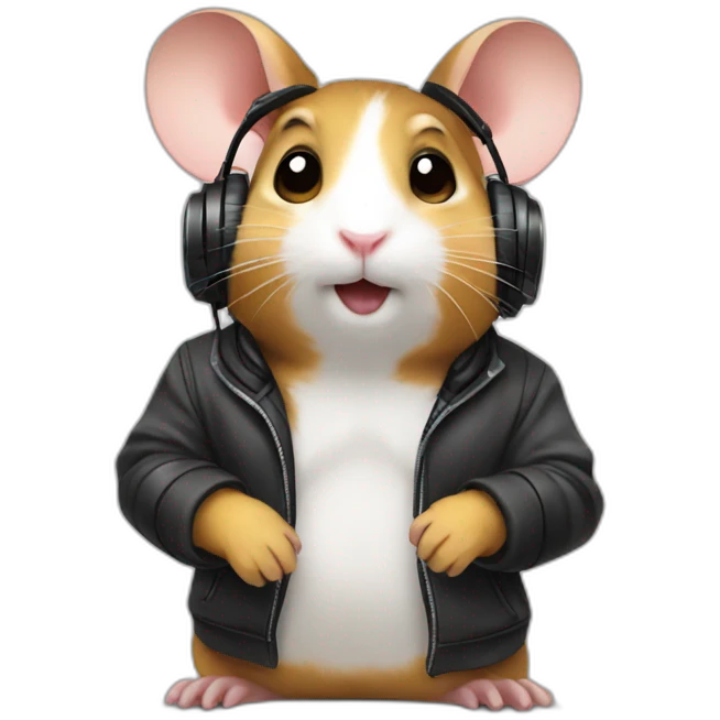 Ein dj hamster emoji