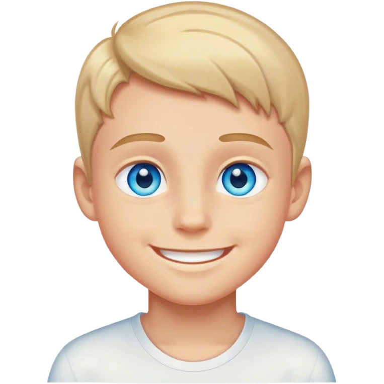 smiling boy with blue eyes emoji