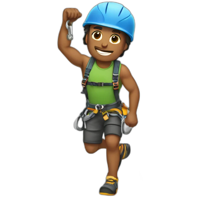 rock climber emoji
