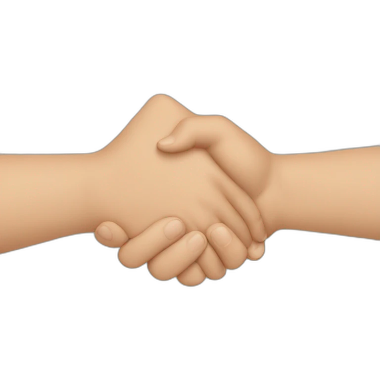 5 hands shake emoji