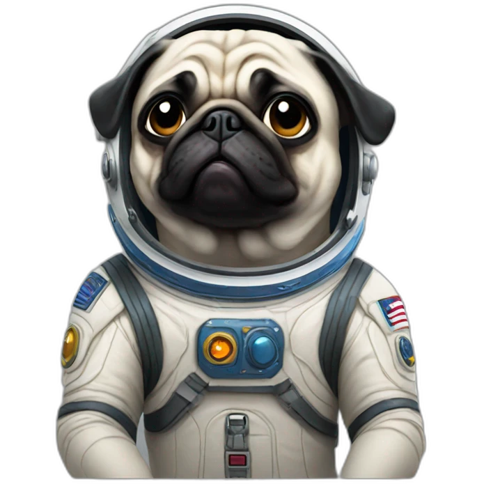 space pug emoji