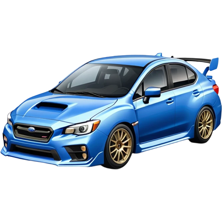 blue subaru sti wrx emoji