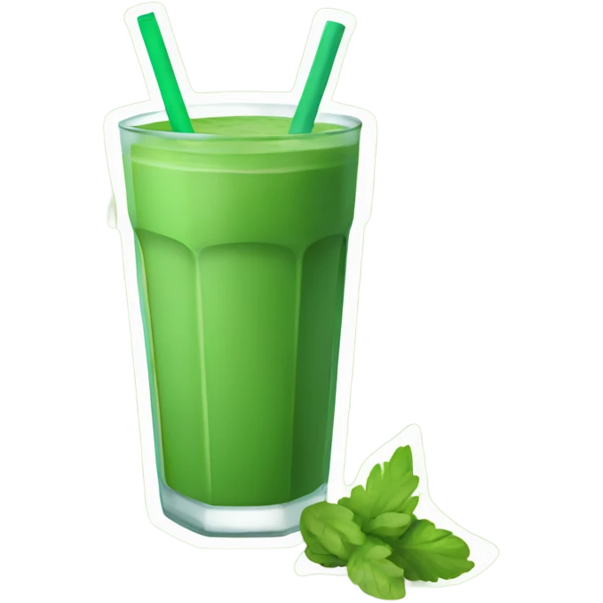 Green smoothie emoji